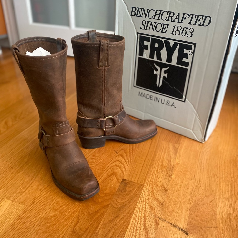Frye Harness 12R Brown Mid-Calf Boot - Picture 13 of 14